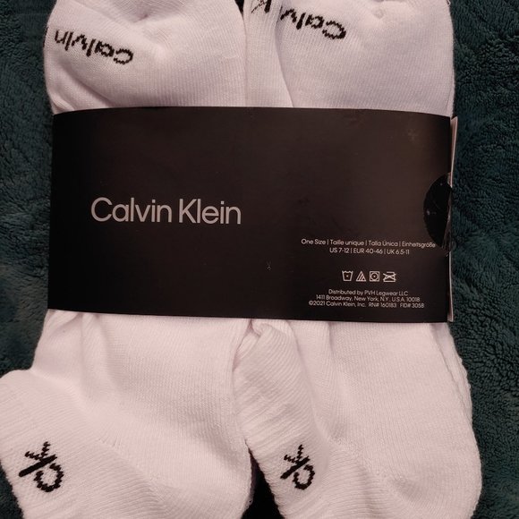🆕 *6 Pack* Calvin Klein Men's Cushion No Show Socks, White, OS, 6-Pack - Picture 3 of 4